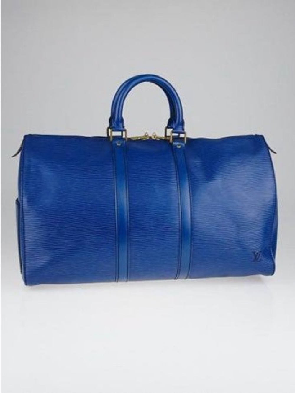 Louis Vuitton Royal Blue Epi Keepall 45 Duffel
